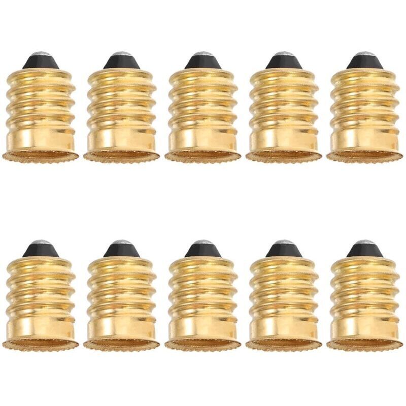 Image of E12 bulb adapters, 10 pieces, socket&hellip;