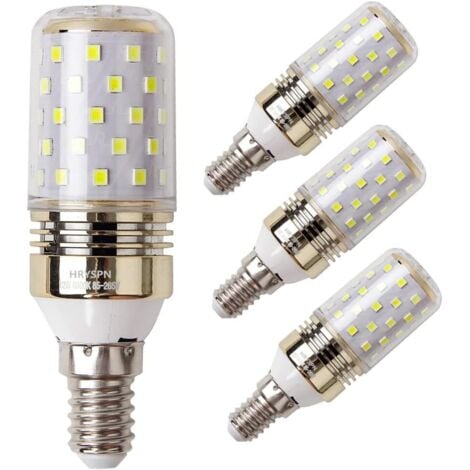 BEIJIYI E14 12W LED Candle Bulb, 100W Equivalent, 1100lm, Cool White 6000K, Non-Dimmable (4-Pack) [Energy Class A++]