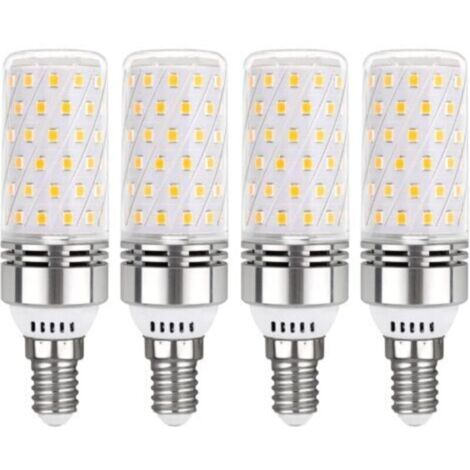 E14 20W LED bulb, neutral white 6500K, 1450 lm, equivalent to 100W halogen E14, 360° beam angle, AC 220V, E14 neutral LED bulb for ceiling light, non-dimmable, pack of 4