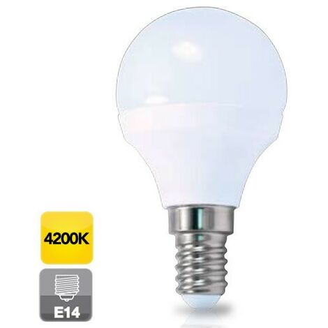 E14 5W lampadina sferica a led a luce diurna 4200K 470 lm GSC 2002346