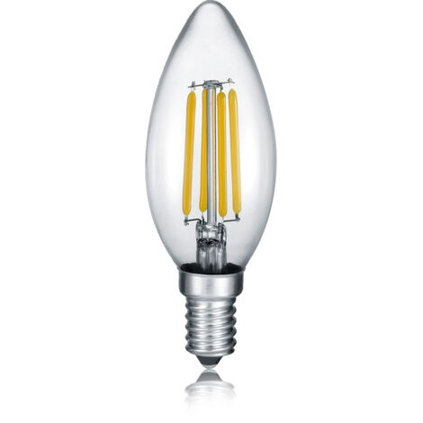 E14 Filament LED, 4 Watt, 470 Lumen, warmweiß, Ø3,5cm, 3 Stufen Dimmer