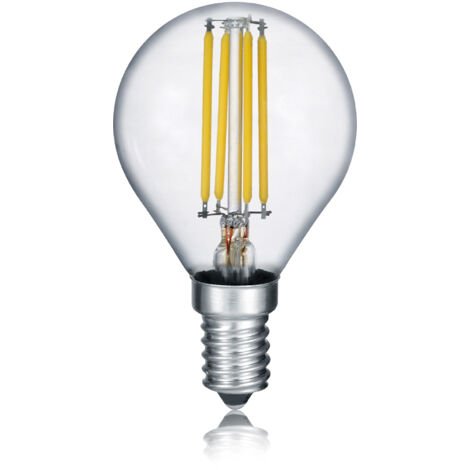E14 Filament LED, 4,5 Watt, 470 Lumen, warmweiß, Ø4,5cm, 3 Stufen Dimmer