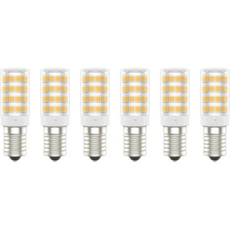 MEMKEY E14 LED Bulb, 5W (50W equivalent), Warm White (3000K), AC220-240V, Flicker-Free, Non-Dimmable, 300 Lumens, CRI80, 6-Pack - (Warm White, 5W) [Energy Class A+]