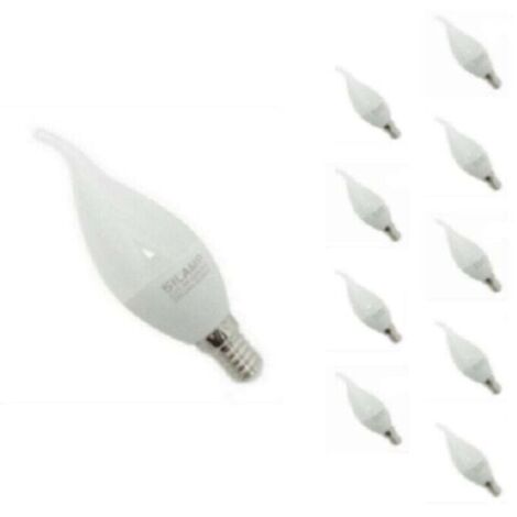E14 LED bulb with flame effect, 8W, 220V, Ø 38mm (pack of 10) – Cool white 6000K – 8000K – SILAMP