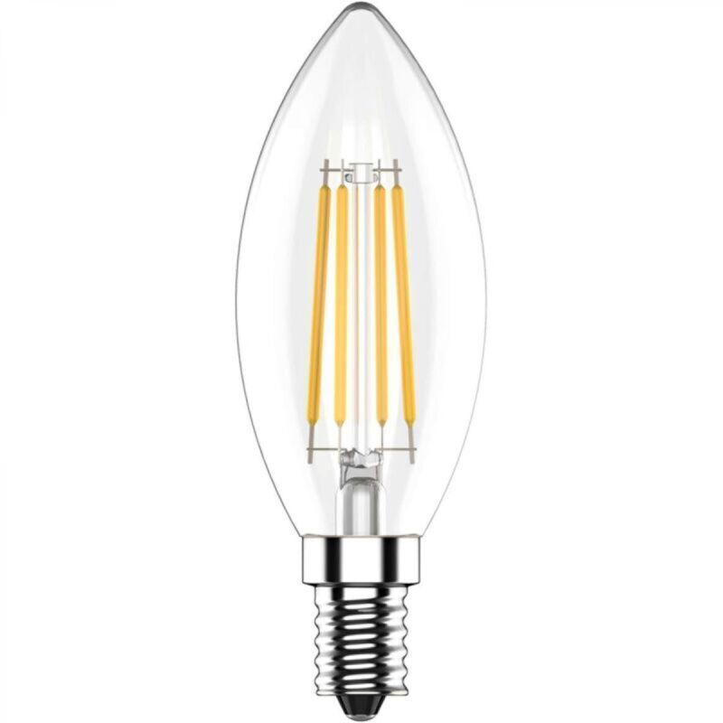E14 LED Candle Bulbs, 4W Equivalent to 40W Incandescent Bulb, Warm White 2700K, 400LM, CRI 80, Pack of 5 [Energy Class D]