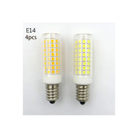 E14 Dimmable Bulb 2Pcs E14 Light Bulb Dimmable E14 LED Bulbs European Base  Bulbs For Refrigerator Chandelier 450LM 5W 3000K 100-130V 