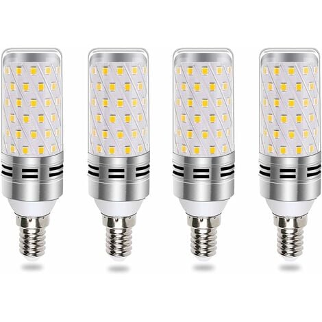 E14 12W LED Candle Light Bulbs, AC85-265V,E14 Base,3000K Warm White,120w  Halogen Light Equivalent Candelabra LED Bulbs for Chandelier Home