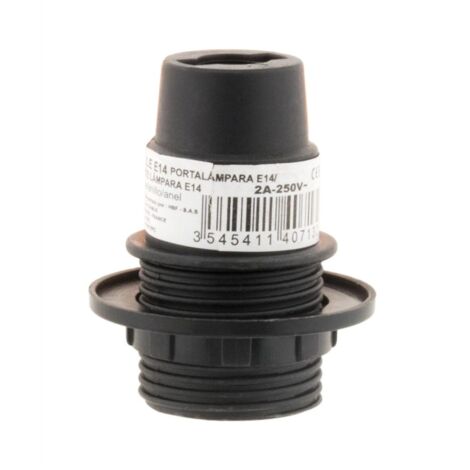 E14 thermoplastique 1 bague noir