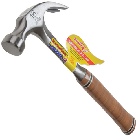 E16C Curved Claw Hammer - Leather Grip 450g (16oz)