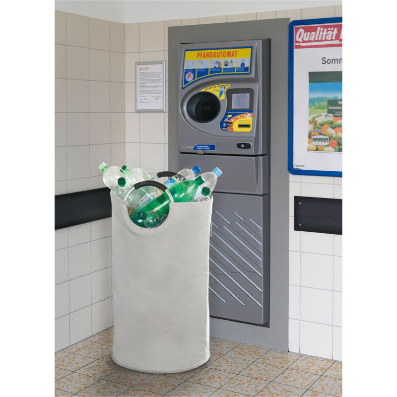 Panier à linge Wenko Big Rock beige 69l polyester grande capacité sac à linge collecteur de linge grand panier à linge sac à linge polyester avec