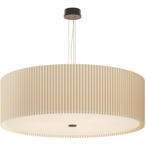 E2 ELIZABETH handgefertigte ponge-plisse-deckenlampe