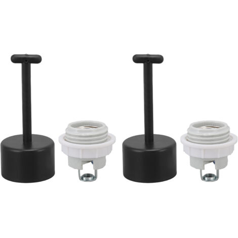 E26 Lamp Holder Flame Retardant Medium Ceramic Standard Screw Lamp Socket for Incandescent LED Light Bulbs