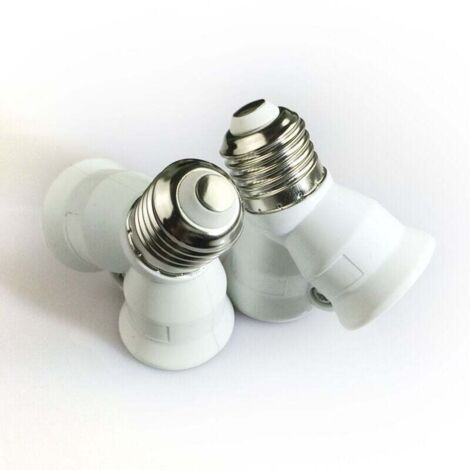E27 2-in-1 Socket Converter 2-adapter base for LED, incandescent and CFL bulbs [Energy Class A+]