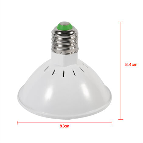 E27 24W 200 LED-Pflanzenlampe für Hydrokulturpflanzen, Blütephase, Vollspektrum, Hydrokultur-Pflanzenlampe, Gewächshausanbau, E27