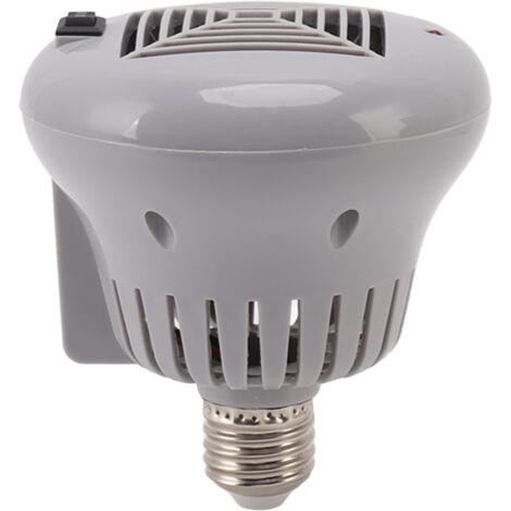 E27 50W to 100W Pet Heating Bulb with Grey Housing 220V 3 Gears Adjustable Basking Light Bulb for Reptile Small Pet Box