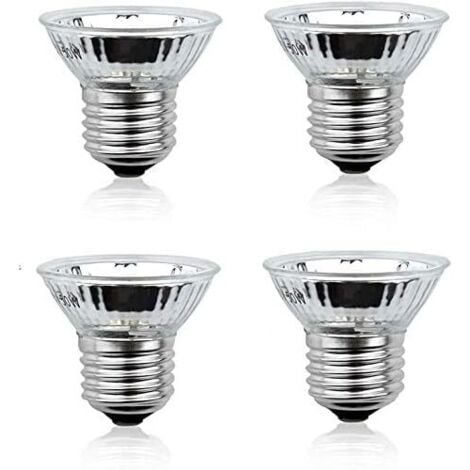 BEIJIYI E27 50W UVA+UVB Full Spectrum Dimmable Heat Lamp 220-240V for Reptiles, Amphibians, Lizards (4-Pack, Warm White 2700K)