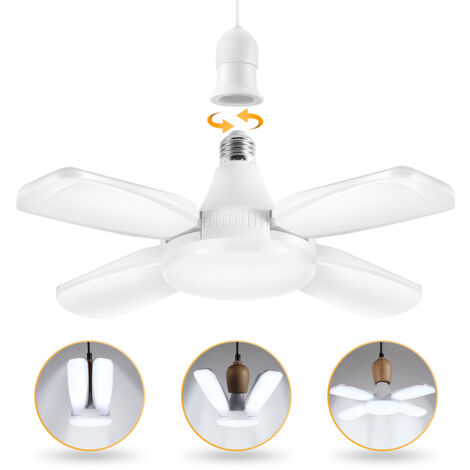 E27 60W LED-Lampe für Garagen, 6500K, 165-265V Wechselstrom, leistungsstarke Beleuchtung