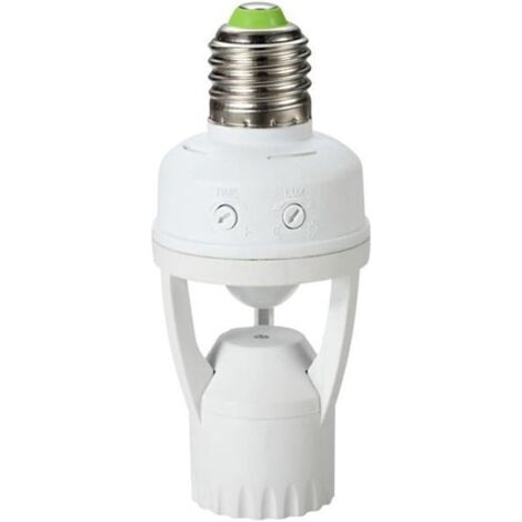 E27 60W Motion Sensor Light Bulb Socket with Motion Sensor Security Detection