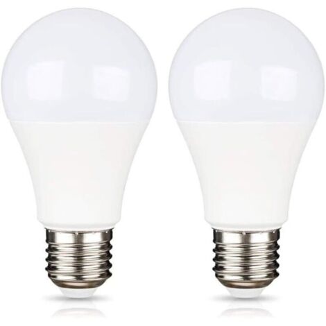 E27 9W 12V LED Kaltweiß 6500K für Camping, entspricht 75W Halogen, AC/DC 12V 24V E27 LED-Lampe für Solarpanel/Garage/Garten, nicht dimmbar, 2er-Pack [Energieklasse A+]