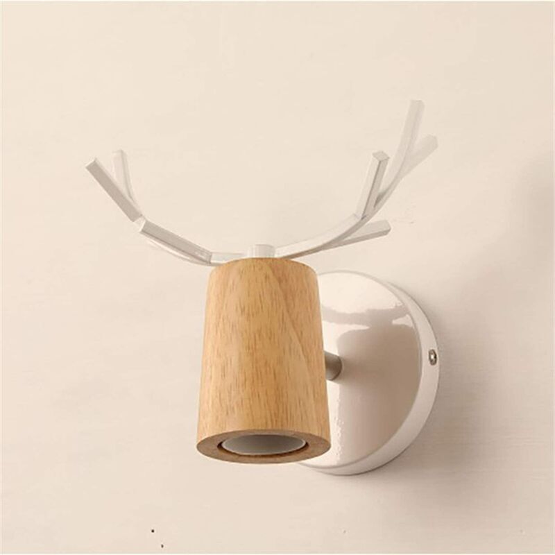 E27 Applique Murale Luminaire Lampe Murale Enfant Deco Créatif Antlers Cerf Forme Luminaires lampe (Ampoules Non Comprises)