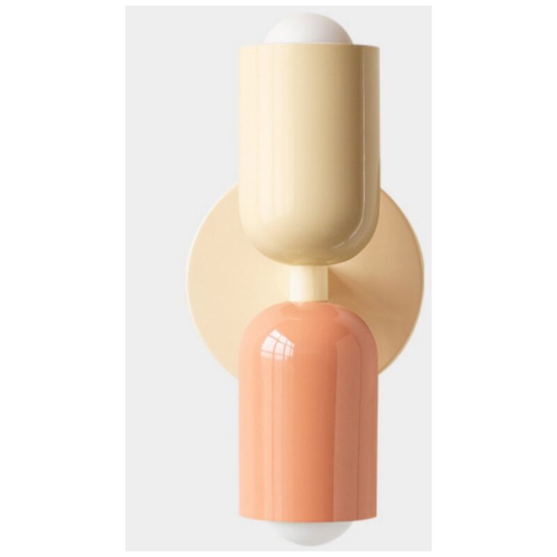 E27 Applique Murale Moderne Lampe Murale Interieur pour Chambre Maison Couloir Salon Couleur Crème+Rose