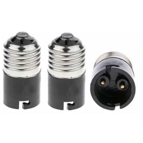 E27 auf B22 Glühbirnenadapter-Konverter, E27 Edison auf B22 Bajonett-Glühbirnensockel-Konverter (3er-Pack)  FLITI