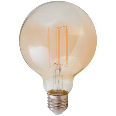 E27 bombilla globo LED 6W, 500Lm, ámbar, 2200K