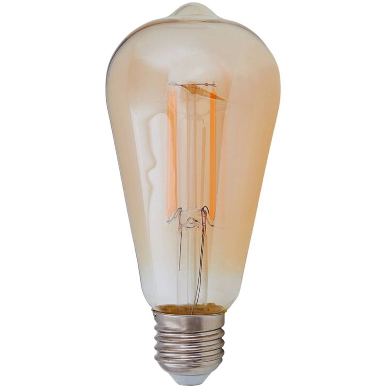

E27 bombilla rústica LED 6W, 500Lm, ámbar, 2200K