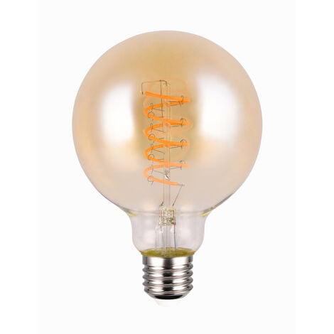 TRIO LEUCHTEN E27 Deko LED - 7 Watt, 400 Lumen, 1800 K warmweiß - Ø9,5cm 3 Stufen Dimmer