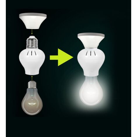 E27-Fassung mit Radar- und PIR-Bewegungsmelder für LED-Lampen – Kompatibel mit 100–240 V Wechselstrom