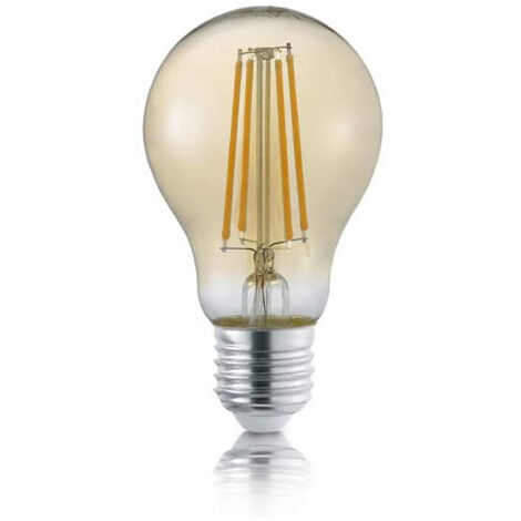 E27 Filament LED, 8 Watt, 700 Lumen, warmweiß, Ø6cm, 3 Stufen Dimmer