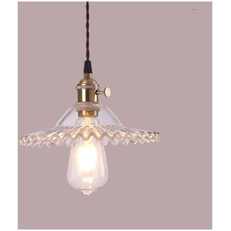 Image of E27 Industrial Vintage Glass Pendant Light&hellip;