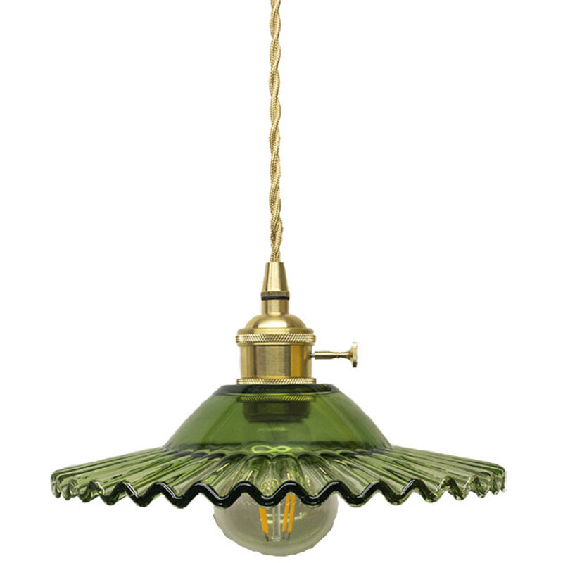 E27 Industrielle Vintage Verre Suspensions Luminaire Retro Plafonnier Luminaire Industrielle Eclairage de Plafond Verre Retro Suspensions Luminaires