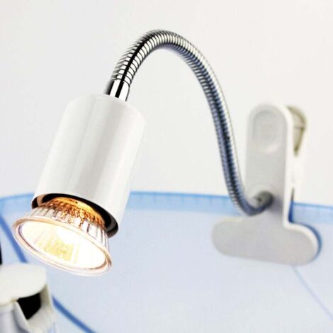 E27 Klemmlampe 2Pcs 45W Schreibtischlampe mit Schalter Flexible E27 Bettlampe Klemmtischlampe, Klemmstrahler, 360° verstellbarer Schwanenhals