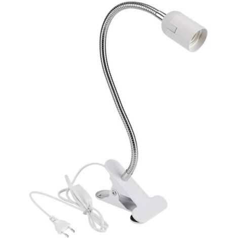 E27-Klemmlampenfassung mit Schalter und europäischem Standardstecker (Leuchtmittel nicht enthalten) L