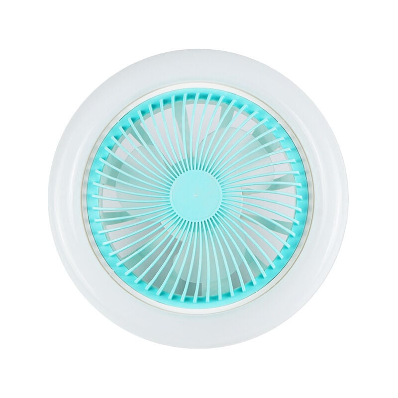 Lifcausal - Lampe de plafond à double usage E27 avec tête de lampe et ventilateur à 3 vitesses réglables pour chambre d'enfant