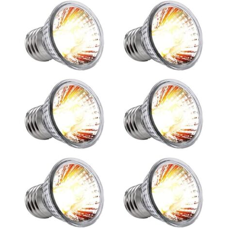 E27 Lampe Tortue,25W Ampoule Chauffante,Lampe Chauffante Terrarium,Tortue Soleil Ampoule Uva + Uvb3.0 Spectre Complet Tortue d'eau Chauffage Lampe Solaire Reptile Lampe Violet Ligne Extérieure