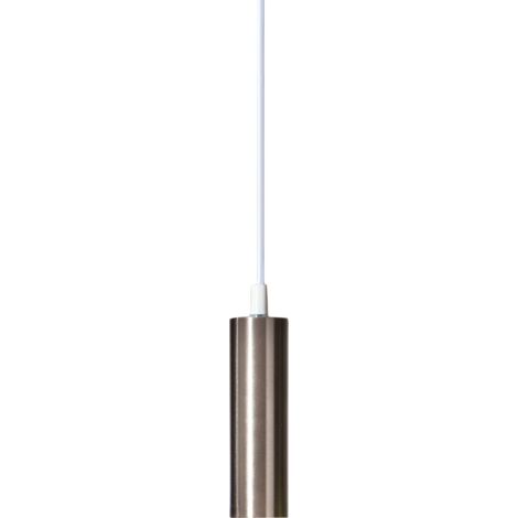 E27 Lampenaufhängung ,Glans', Basis für dekorative Leuchtmittel, gebürstetes Metall, 350cm