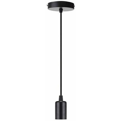 E27 Lampenfassung, Pendelleuchte Deckenleuchte Zubehör Pendelleuchte Halter Lampenhalter Deckenleuchte Antike Edison Pendelleuchte - Schwarz