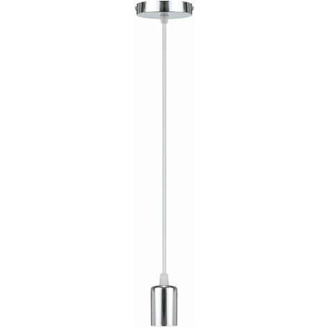 E27 Lampenfassung, Pendelleuchte Deckenleuchte Zubehör Pendelleuchte Halter Lampenhalter Deckenleuchte Antike Edison Pendelleuchte - Silber