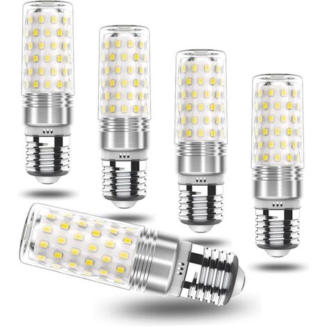 E27 LED Blanc Froid 7W Maïs 6000K, Vis Edison E27 Ampoule LED à Économie d'Énergie Remplace 70W Lampe à Incandescence, AC 175V-265V, 760LM, Ampoule Non Dimmable, Lot de 5