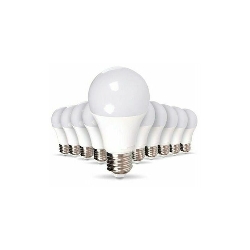 Hoopzi - E27 led bulb Set of 10 E27 11W led bulbs Eq 75W Natural white