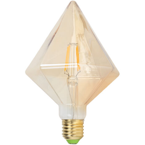 E27 LED-Glühbirne, Retro-Pyramiden-Design, 4 W, Warmweiß