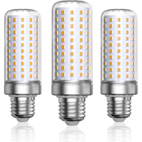 E27-LED-Glühbirne, warmweiß, 3000 K, 1800 lm, entspricht 200 W Halogenlampe, Maisbirnen, E27-LED-Lampe für Wohnzimmer, Kronleuchter, Veranda (nicht dimmbar, 3 Stück)