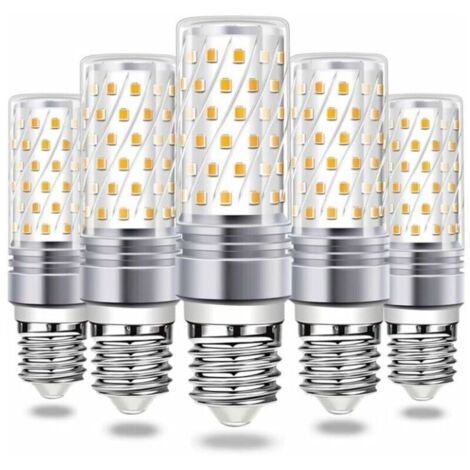E27 LED-Lampe, 16 W LED-Lampe im Maiskolben-Design, warmweiß (6000 K), 900 lm, hell, 230 V Wechselstrom, E27 Pendelleuchte, 360°-Abstrahlwinkel, 5er-Pack
