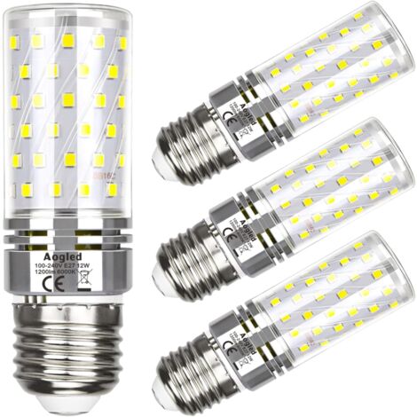E27 LED-Lampe, Kaltweiß 6000 K, 1600 lm, 16 W, nicht dimmbar, LED-Lampen für den Innenbereich, E27-Schraubsockel, 4er-Pack