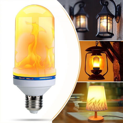 E27 LED-Lampe mit 360°-Flackerflammeneffekt, dekorative Partylampe