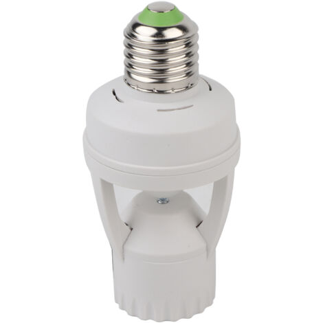 E27 LED-Lampenfassung mit Infrarot-Bewegungsmelder, Präsenzschalter, 110–240 V Wechselstrom