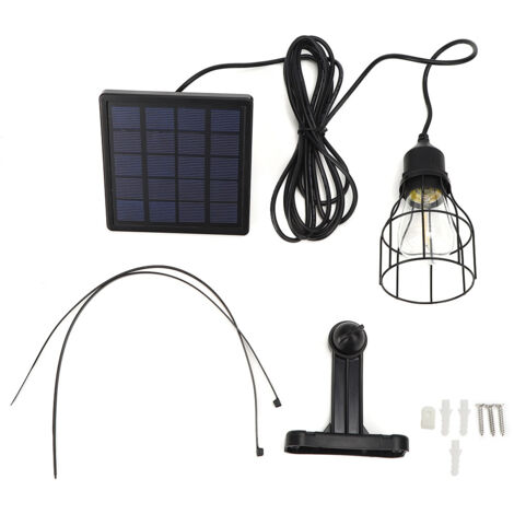 E27 LED-Solarleuchte mit Metallaufhängung für Garten, Hof und Hausbeleuchtung (5 V)