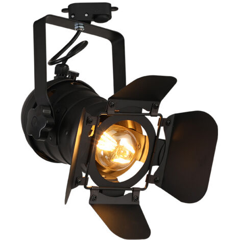E27 Loft plafond industriel projecteur LED projecteur luminaire sur rail en métal plafonnier pour salon Bar Bar café